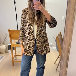Zara Leopard Print Women's Blazer